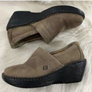 Born Leather Clog Booties